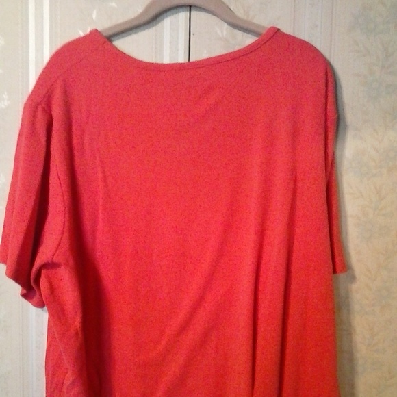 WHITE STAG WOMAN STRETCH PINK SHORT SLEEVE TOP - Picture 3 of 3